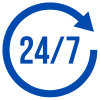 24/7 service